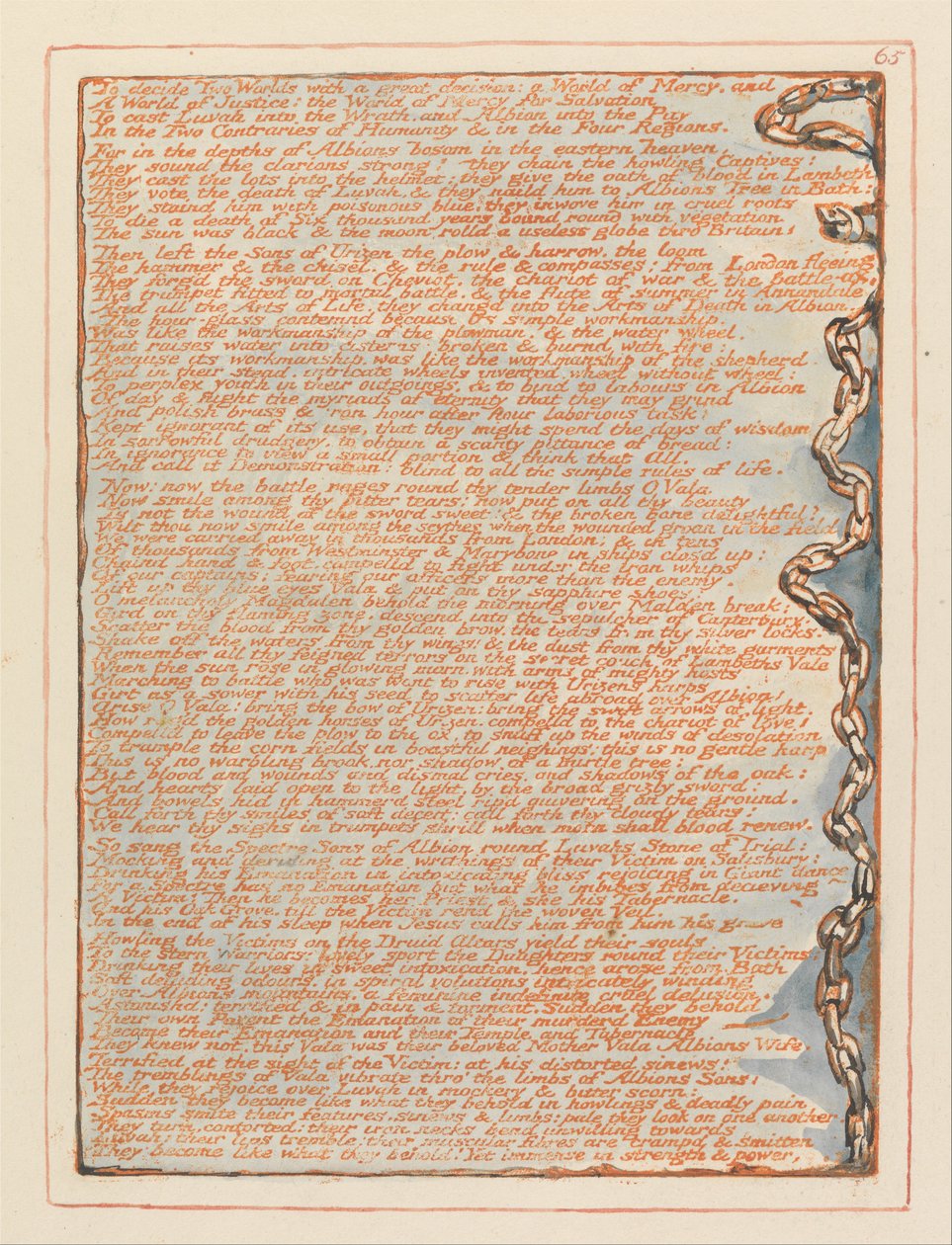 Kudüs, Plaka 65, İki Dünyaya Karar Vermek.... by William Blake