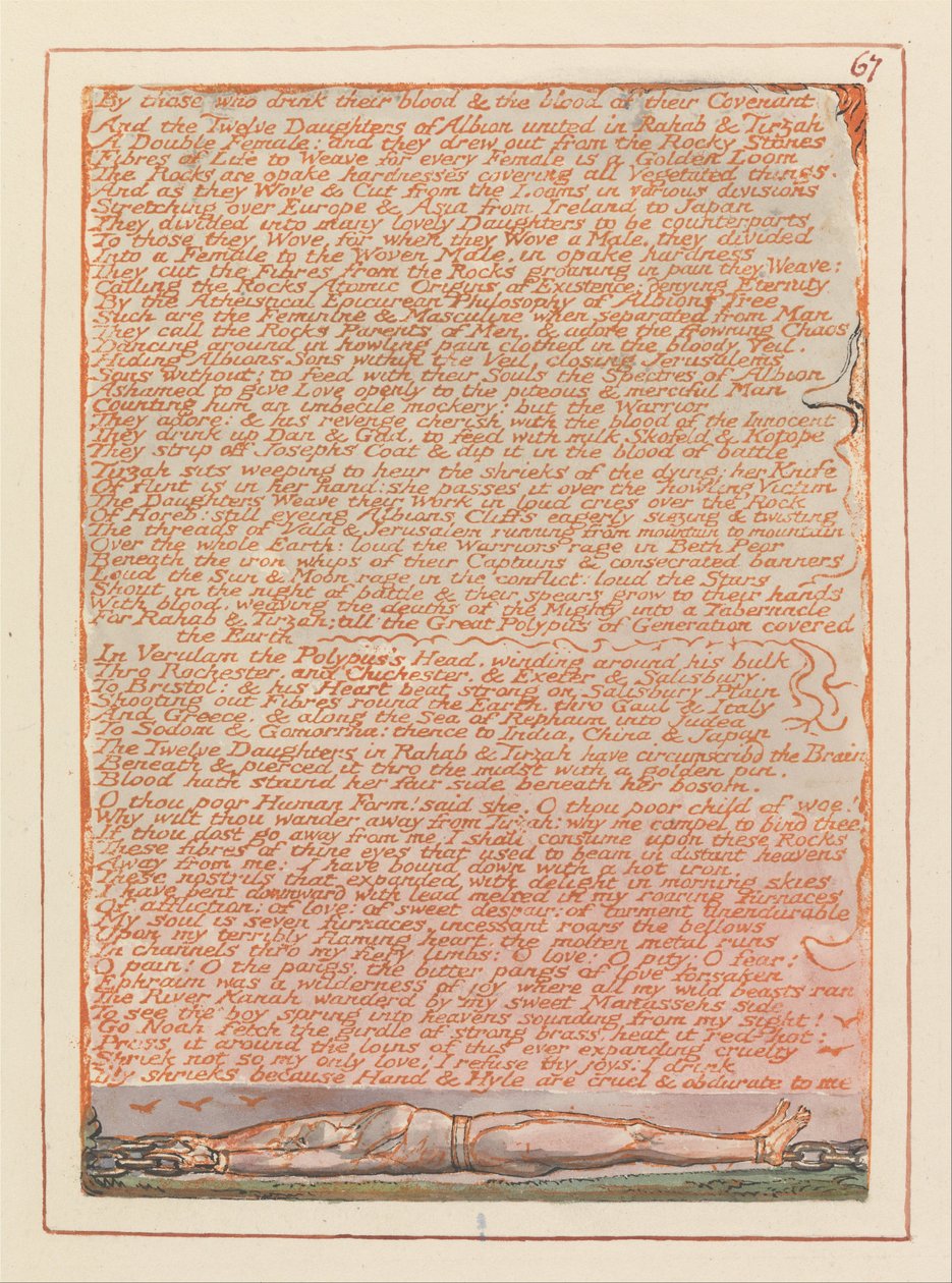 Kudüs, Levha 67, Kanını içenlere yemin olsun.... by William Blake