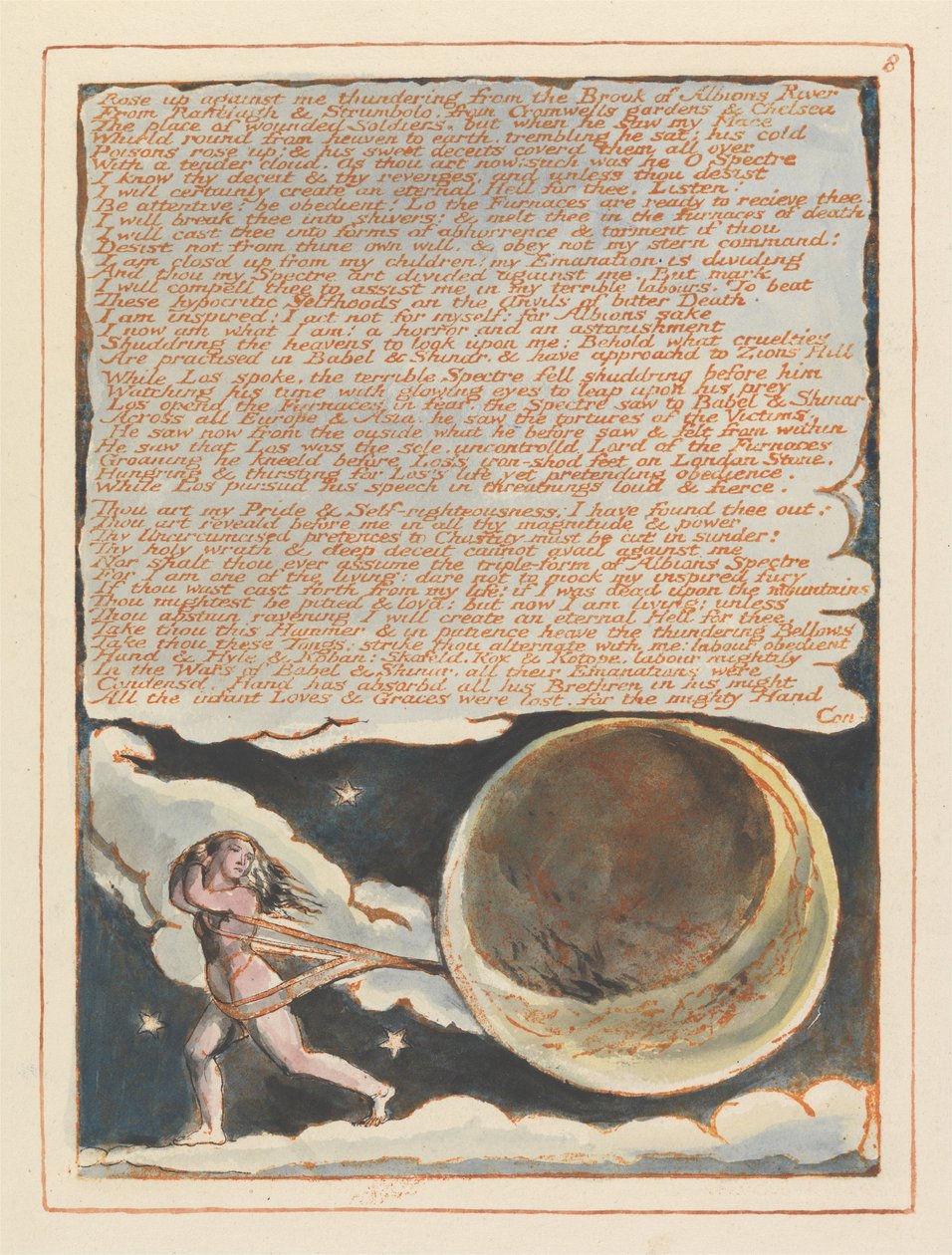 Kudüs, Plaka 8, Karşıma çıktı.... by William Blake