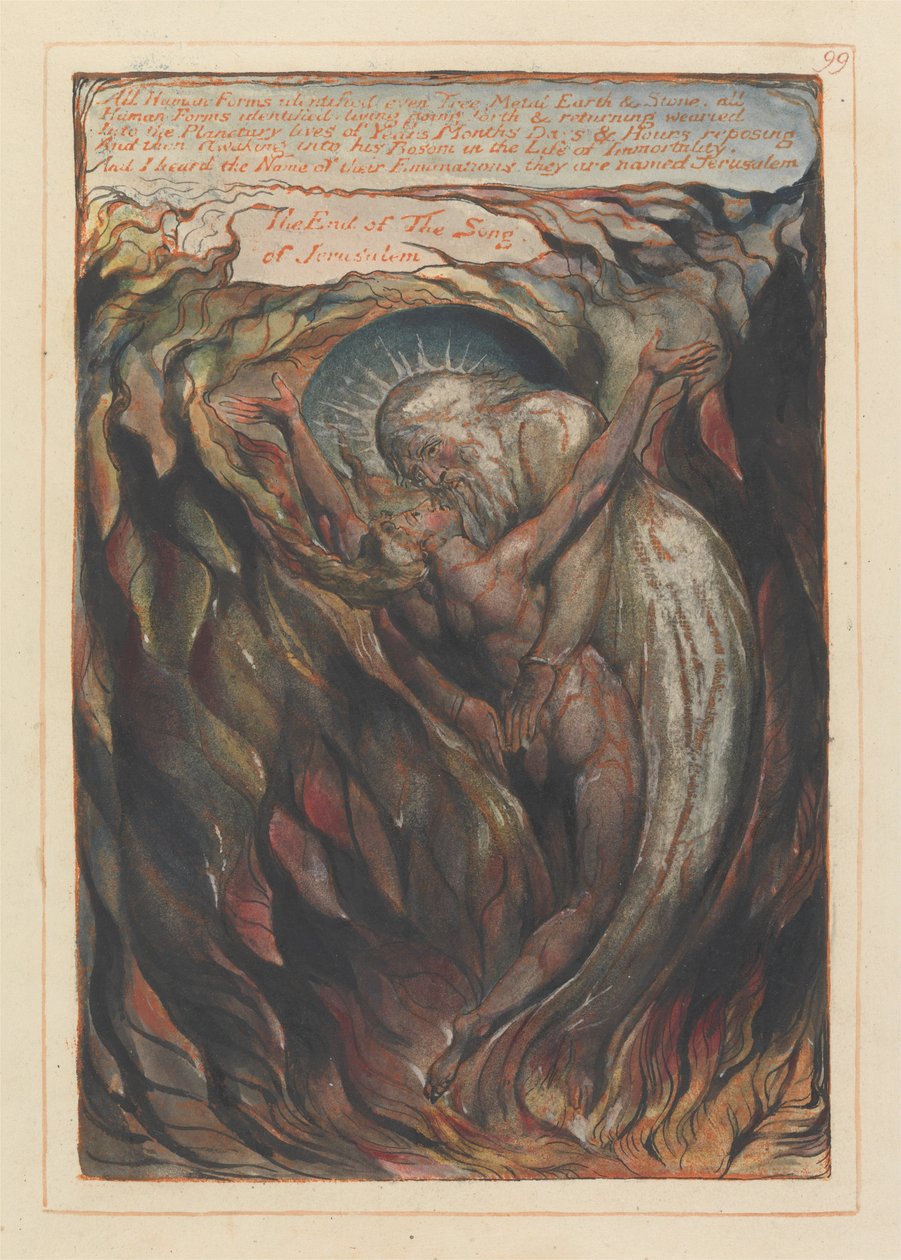 Kudüs, Plaka 99, Tüm İnsan Formları Tanımlandı.... by William Blake