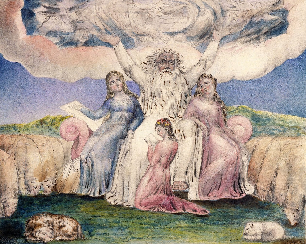 Eyüp ve Kızları by William Blake
