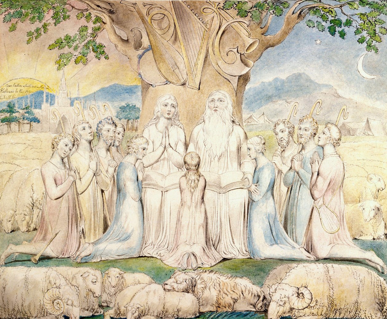 İş ve Ailesi by William Blake