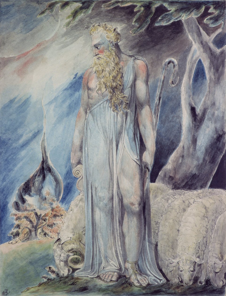 Musa ve Yanan Çalı by William Blake