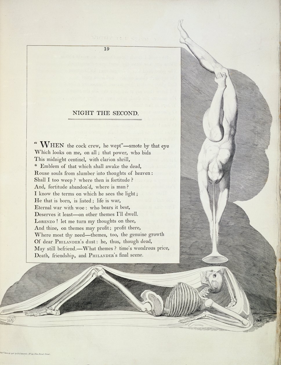 Gece Düşünceleri, Thomas Young tarafından (Levha 5: İkinci Gece), 1797 O1:Gece Düşünceleri, Thomas Young tarafından, 1797, (plaka 5) by William Blake