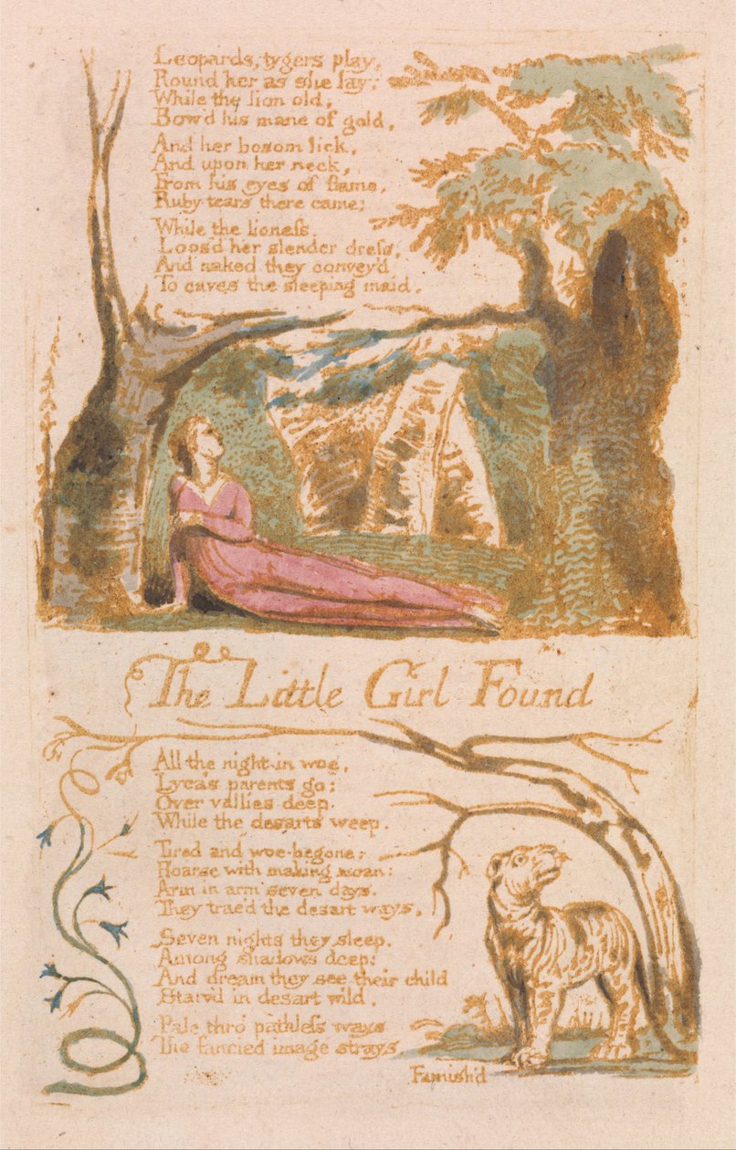 Masumiyet Şarkıları, Plaka 6, Bulunan Küçük Kız (Bentley 35) by William Blake