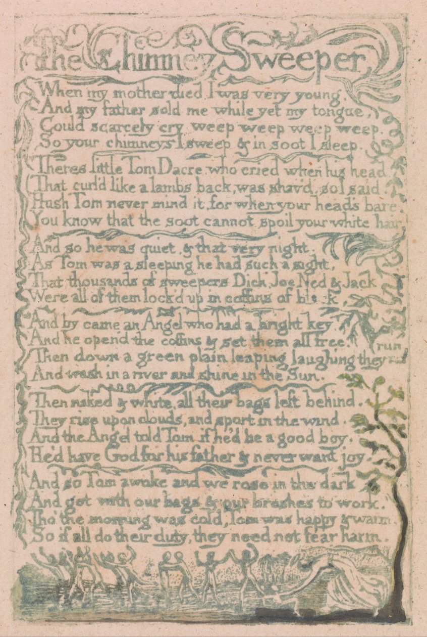Masumiyet ve Deneyim Şarkıları, Plaka 10, Baca Temizleyici (Bentley 12) by William Blake