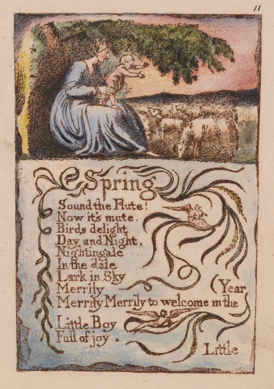 Masumiyet ve Tecrübe Şarkıları, Levha 11, by William Blake