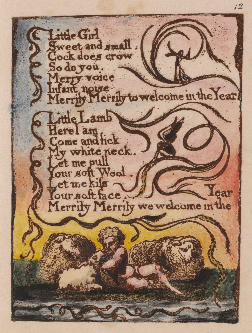 Masumiyet ve Deneyim Şarkıları, Plaka 12, Bahar (Bentley 23) by William Blake