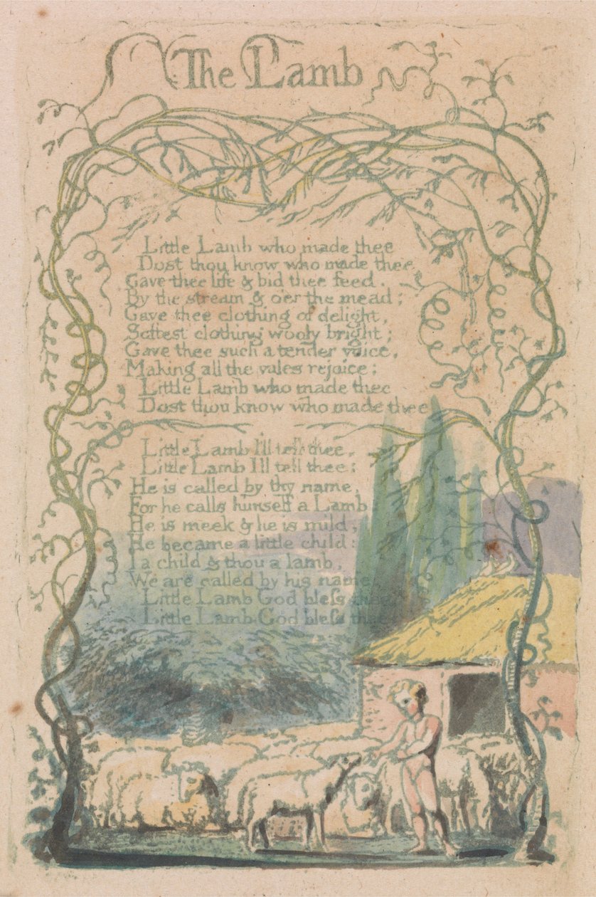 Masumiyet ve Tecrübe Şarkıları, Levha 18, by William Blake