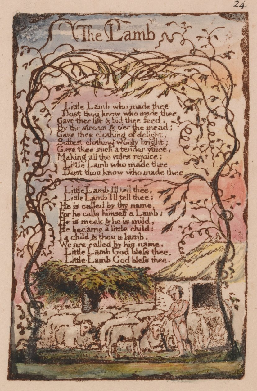 Masumiyet ve Tecrübe Şarkıları, Levha 24, by William Blake