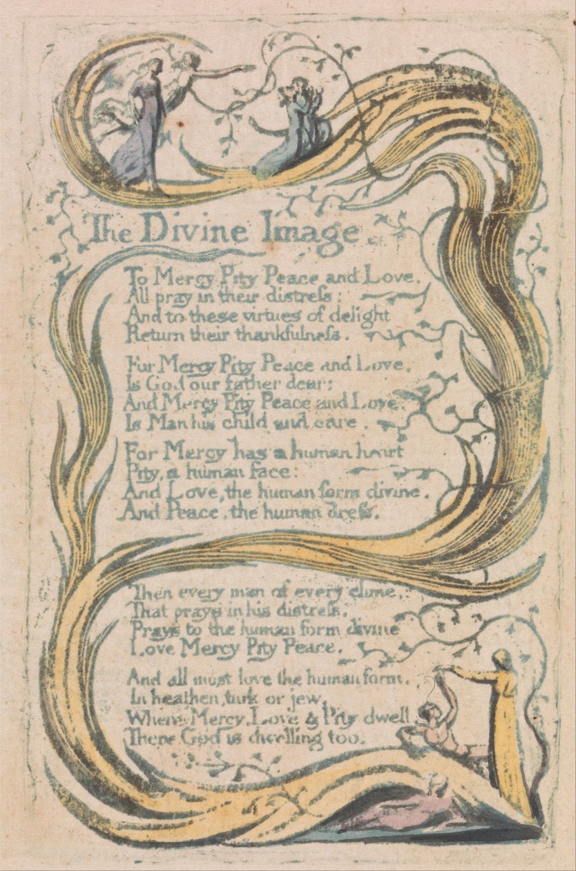Masumiyet ve Tecrübe Şarkıları, Levha 24, İlahi İmge (Bentley 18) by William Blake