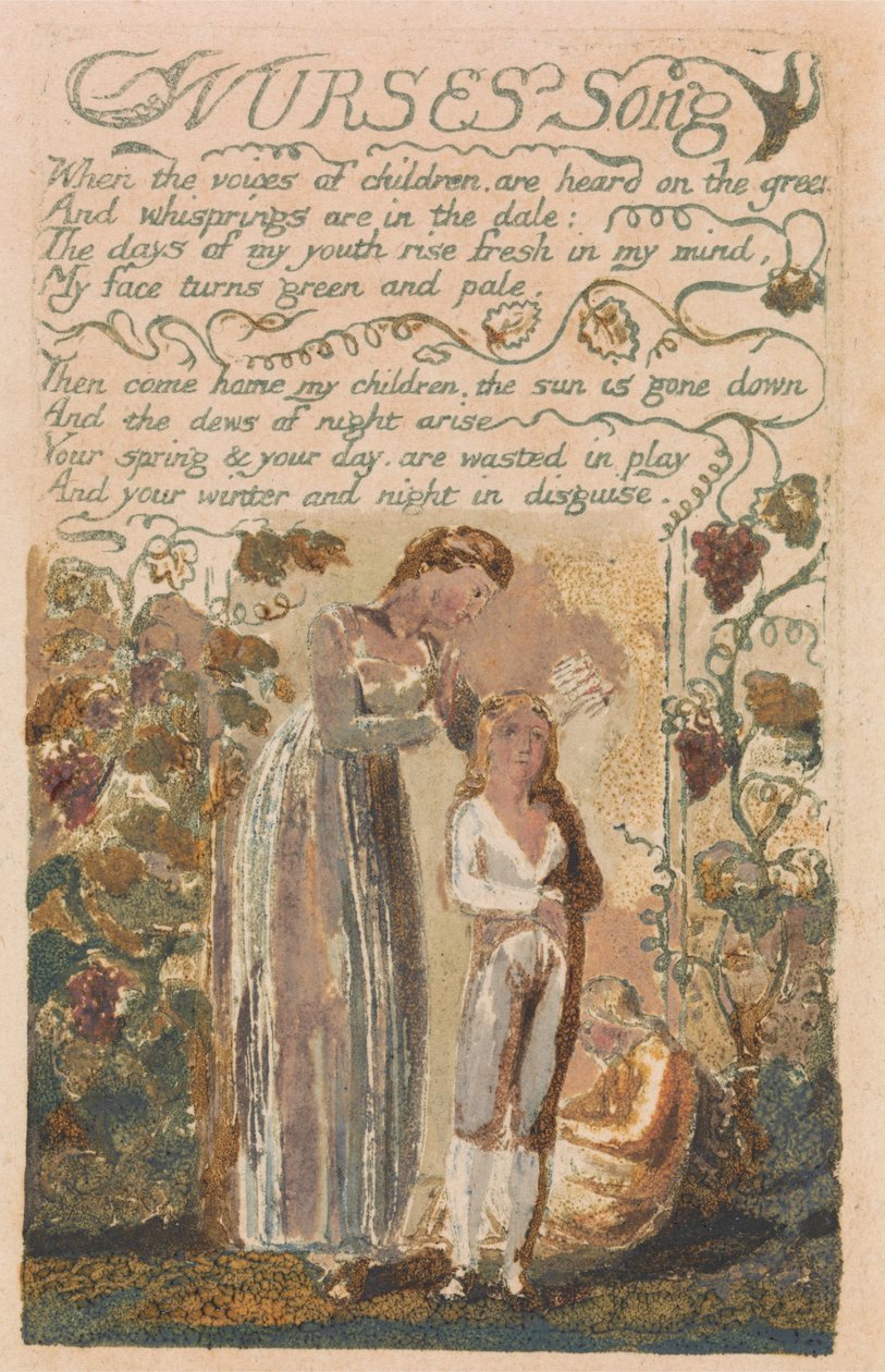 Masumiyet ve Tecrübe Şarkıları, Plaka 37, Hemşireler Şarkısı (Bentley 38) by William Blake