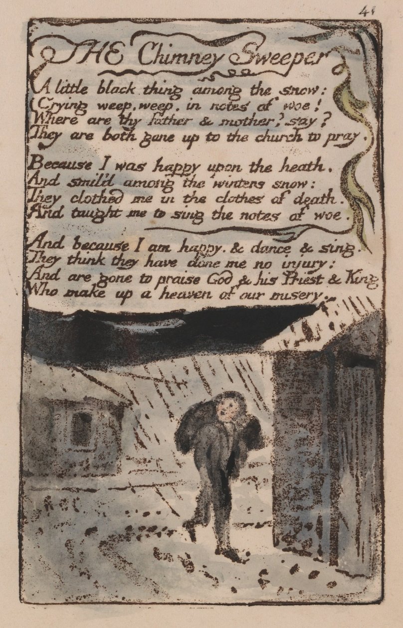 Masumiyet ve Tecrübe Şarkıları, Levha 41, by William Blake