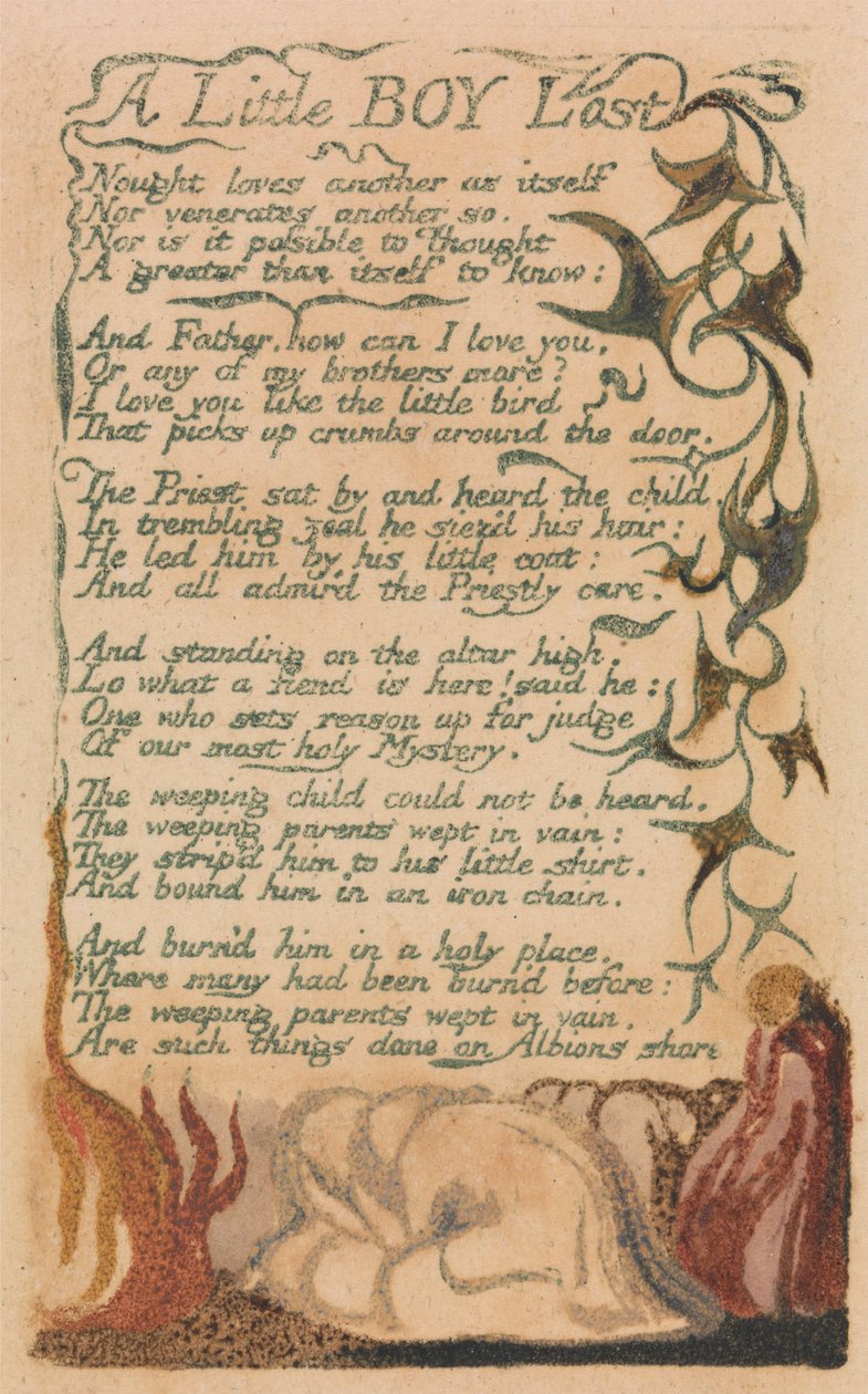 Masumiyet ve Tecrübe Şarkıları, Plaka 43, Kayıp Bir Küçük Çocuk (Bentley 50) by William Blake