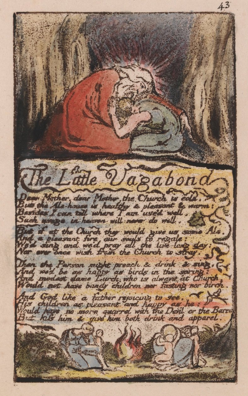Masumiyet ve Deneyim Şarkıları, Plaka 43, Küçük Serseri, (Bentley 45) by William Blake
