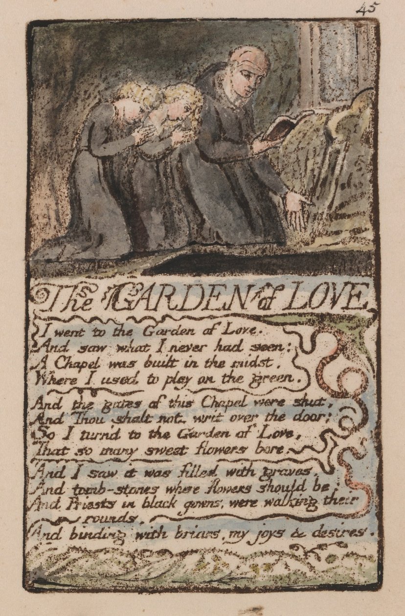 Masumiyet ve Deneyim Şarkıları, Plaka 45, Aşk Bahçesi (Bentley 44) by William Blake