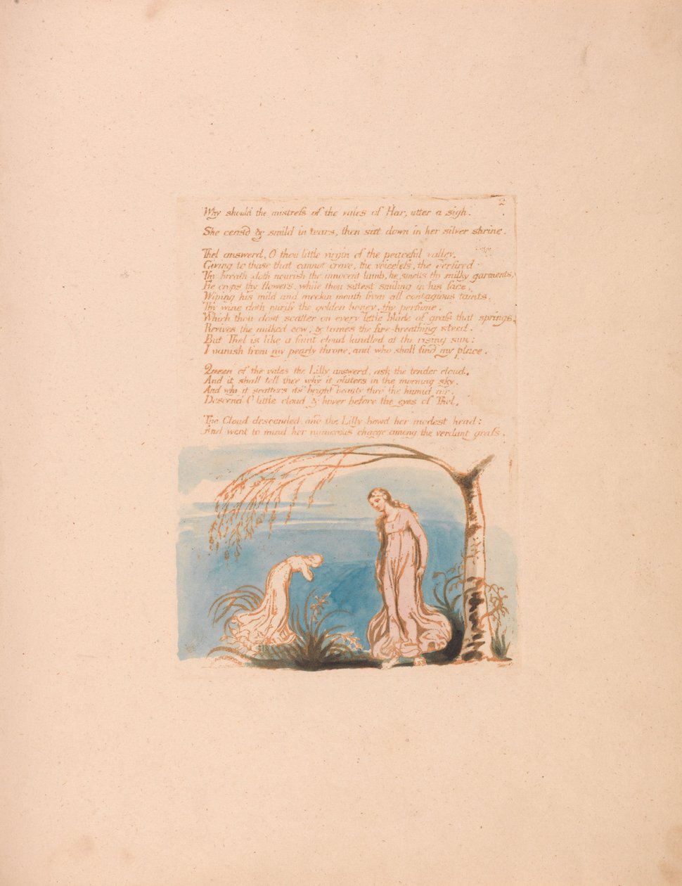 Thel Kitabı, Levha 4, Neden metresi olsun . . . . by William Blake