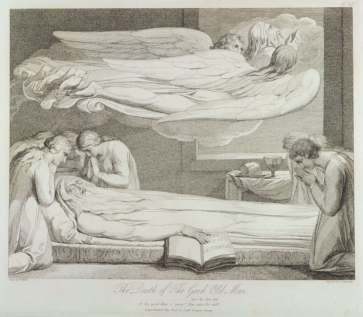 Yaşlı Bir Adamın Ölümü, s.11, Luigi Schiavonetti (1765-1810), 1808 tarafından oyulmuş 