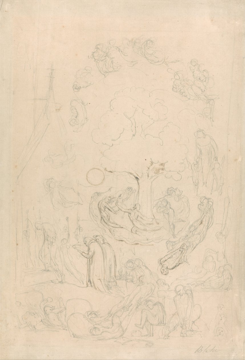 Kıyametten Önce Duygularına Göre Hayaletlerin Kumarbazlıkları by William Blake