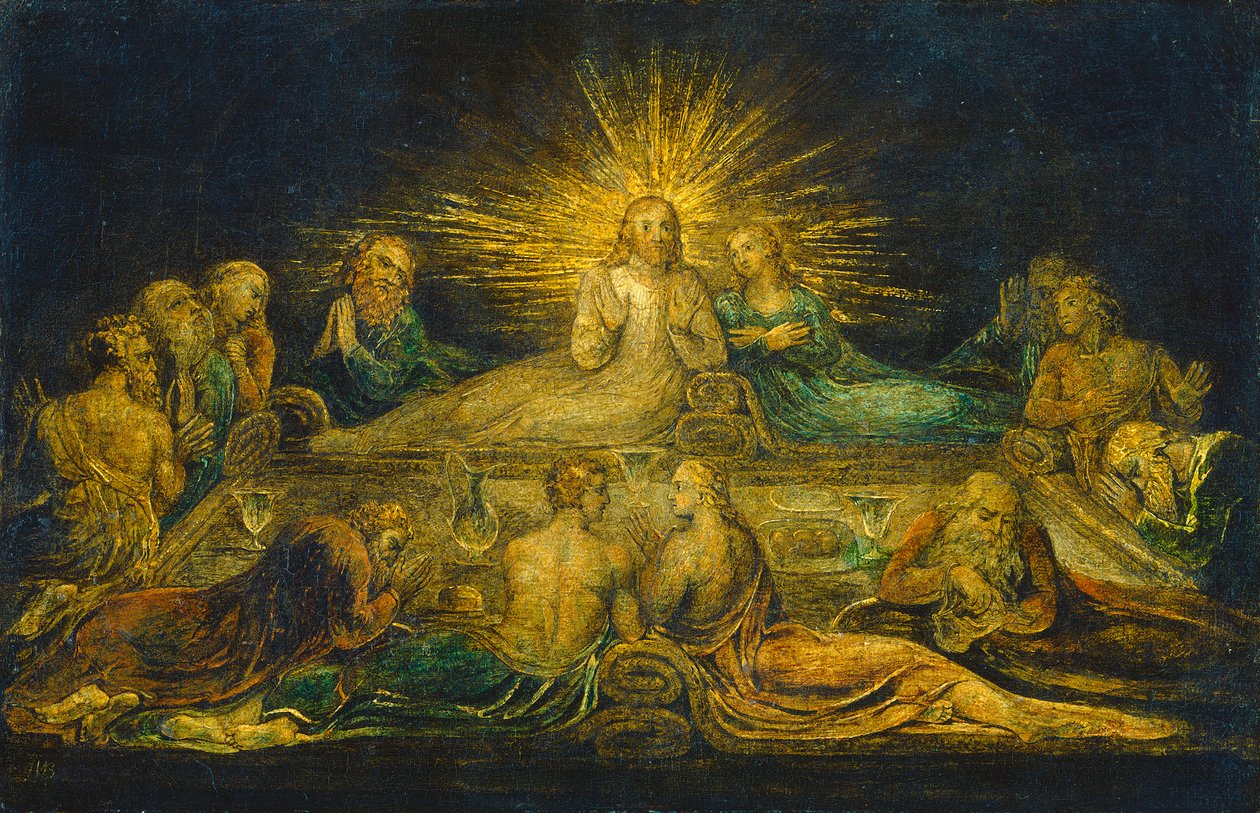 Son Akşam Yemeği, 1799 (tuval üzerine tempera) by William Blake