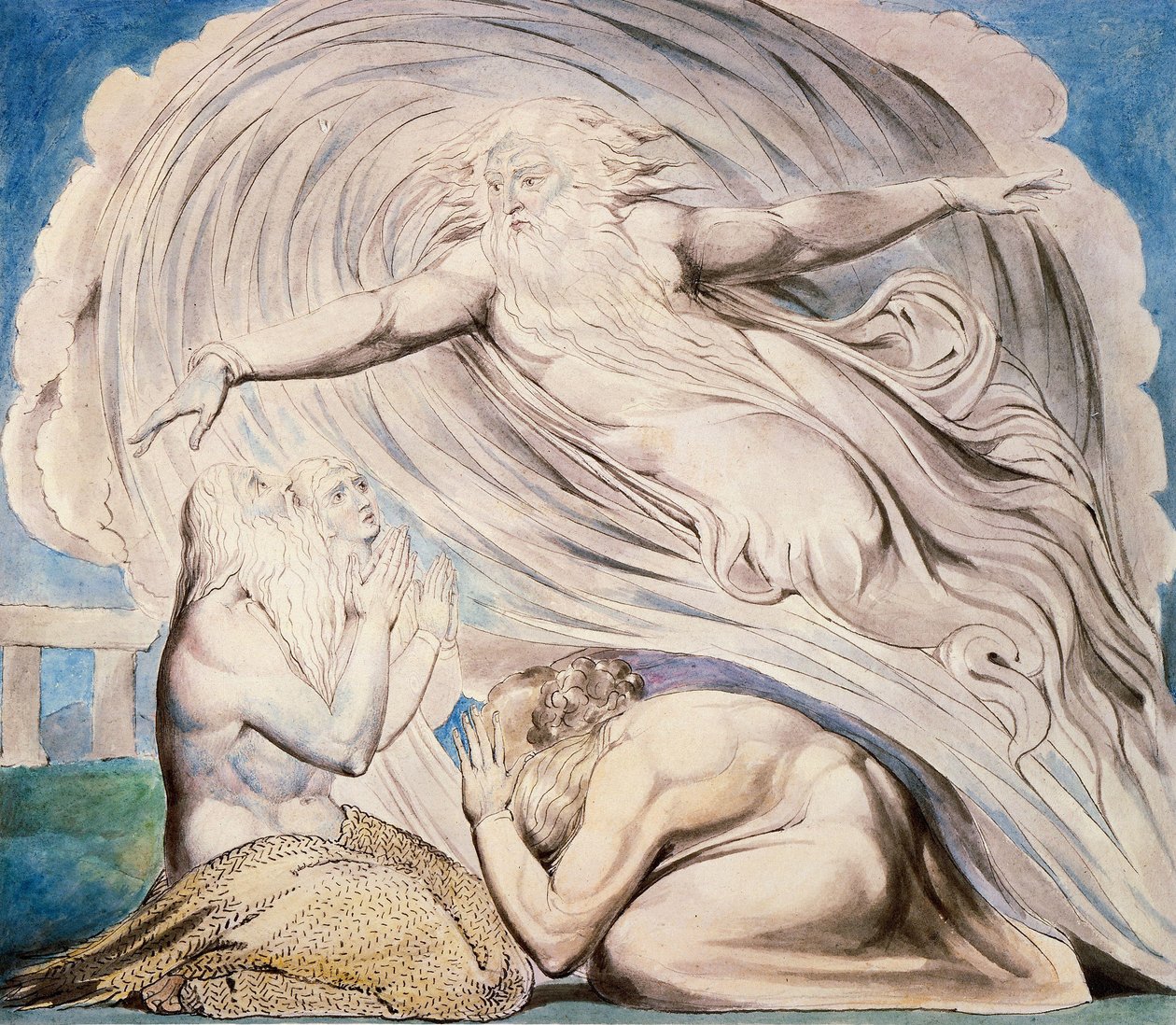 Rab İşi Kasırgadan Yanıtlıyor by William Blake