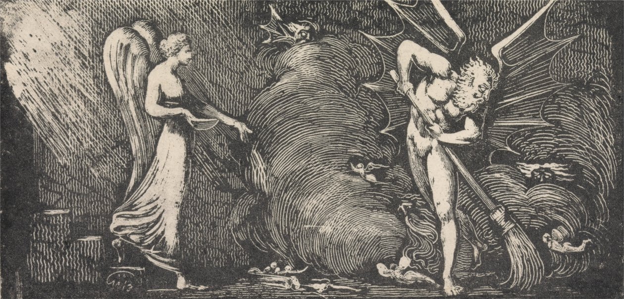 Tercümanlar Salonunu Süpüren Adam by William Blake