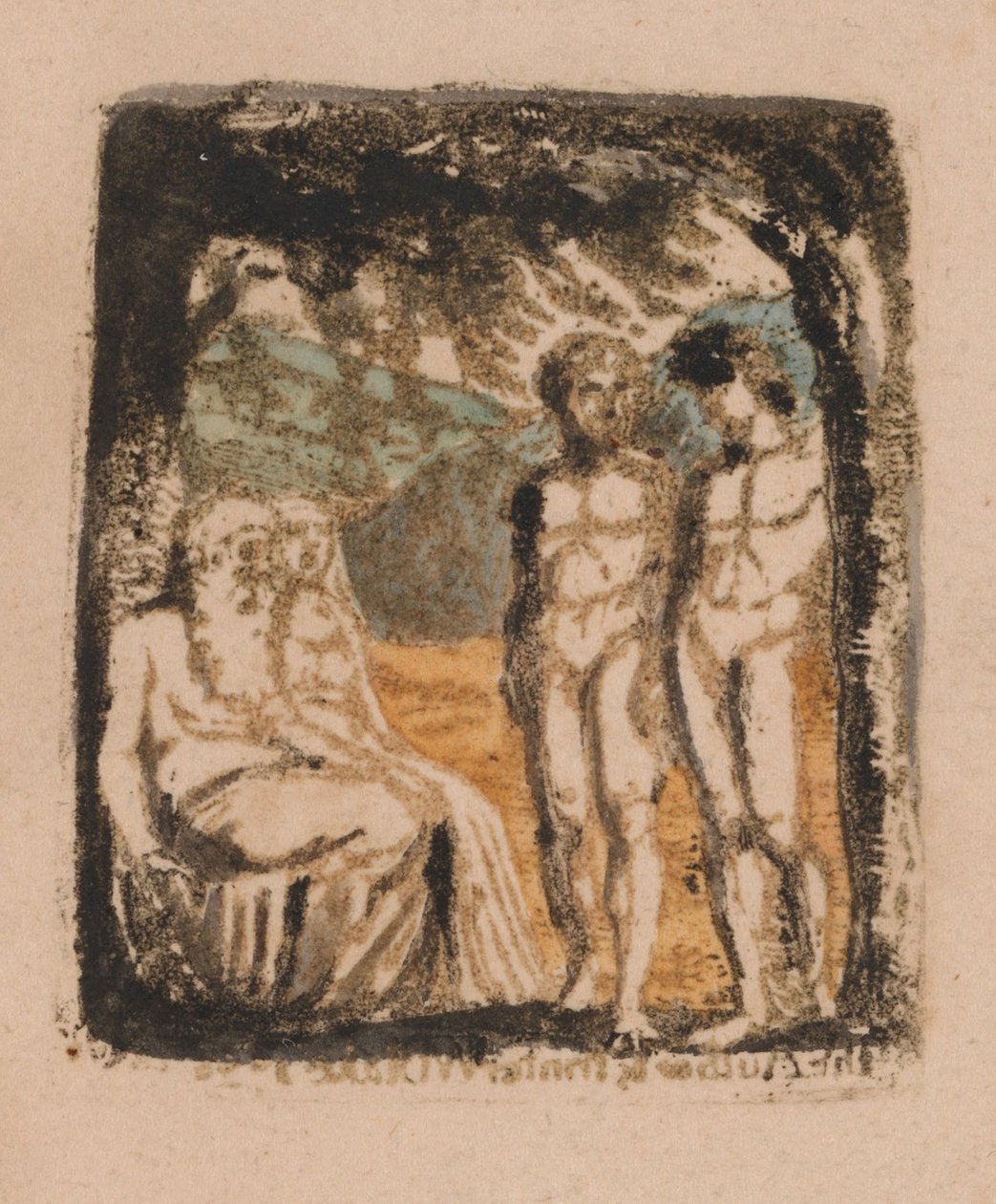 Doğal Din Yoktur, Levha 1, Ön Kapak (Bentley a1) by William Blake