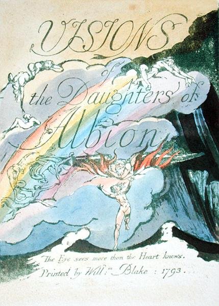 Başlık Sayfası, recto, Visions of the Daughters of Albion, 1793