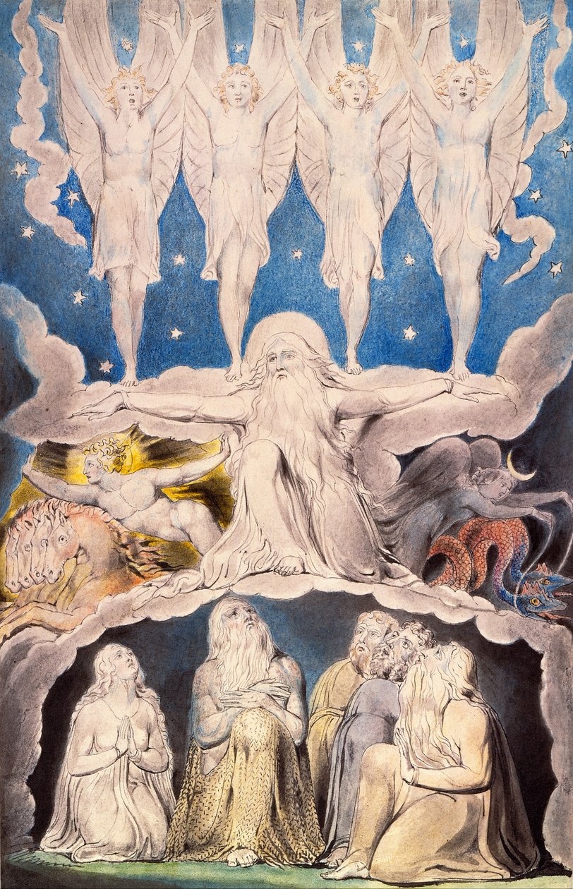 Sabah Yıldızları Birlikte Şarkı Söylediğinde by William Blake