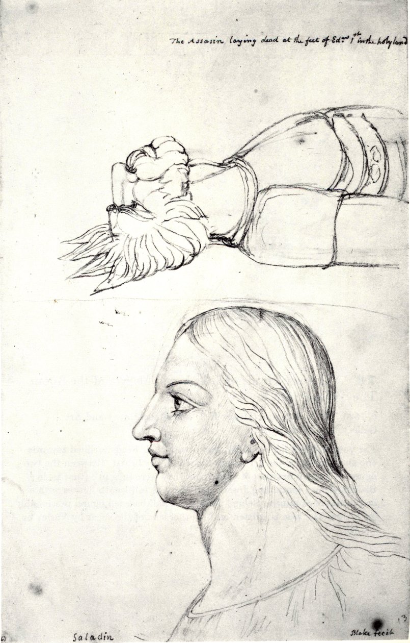 William Blake, Selahaddin Eyyubi ve Suikastçının Vizyoner Başkanları by William Blake