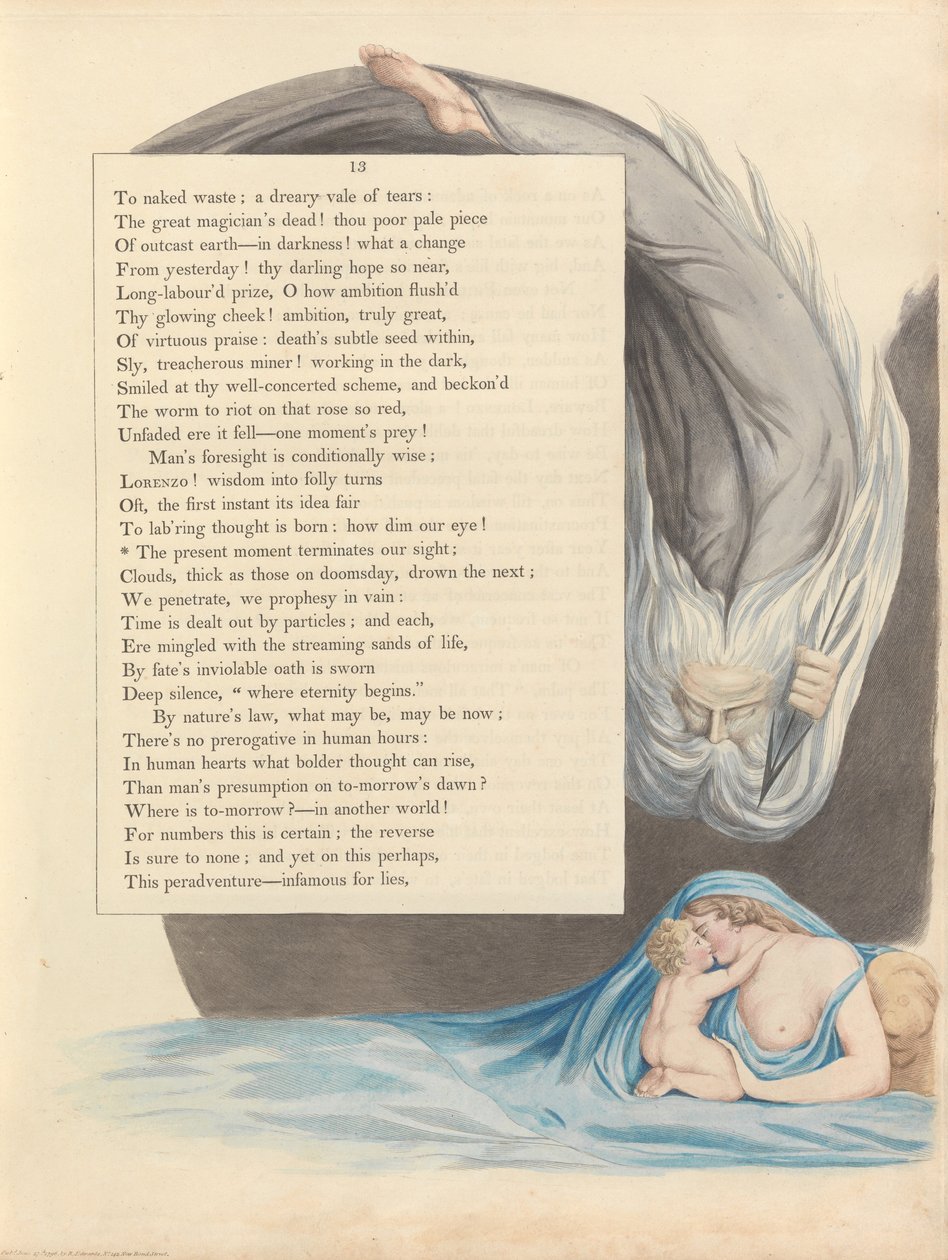 Gençler Gece Düşünceleri, Sayfa 13, by William Blake