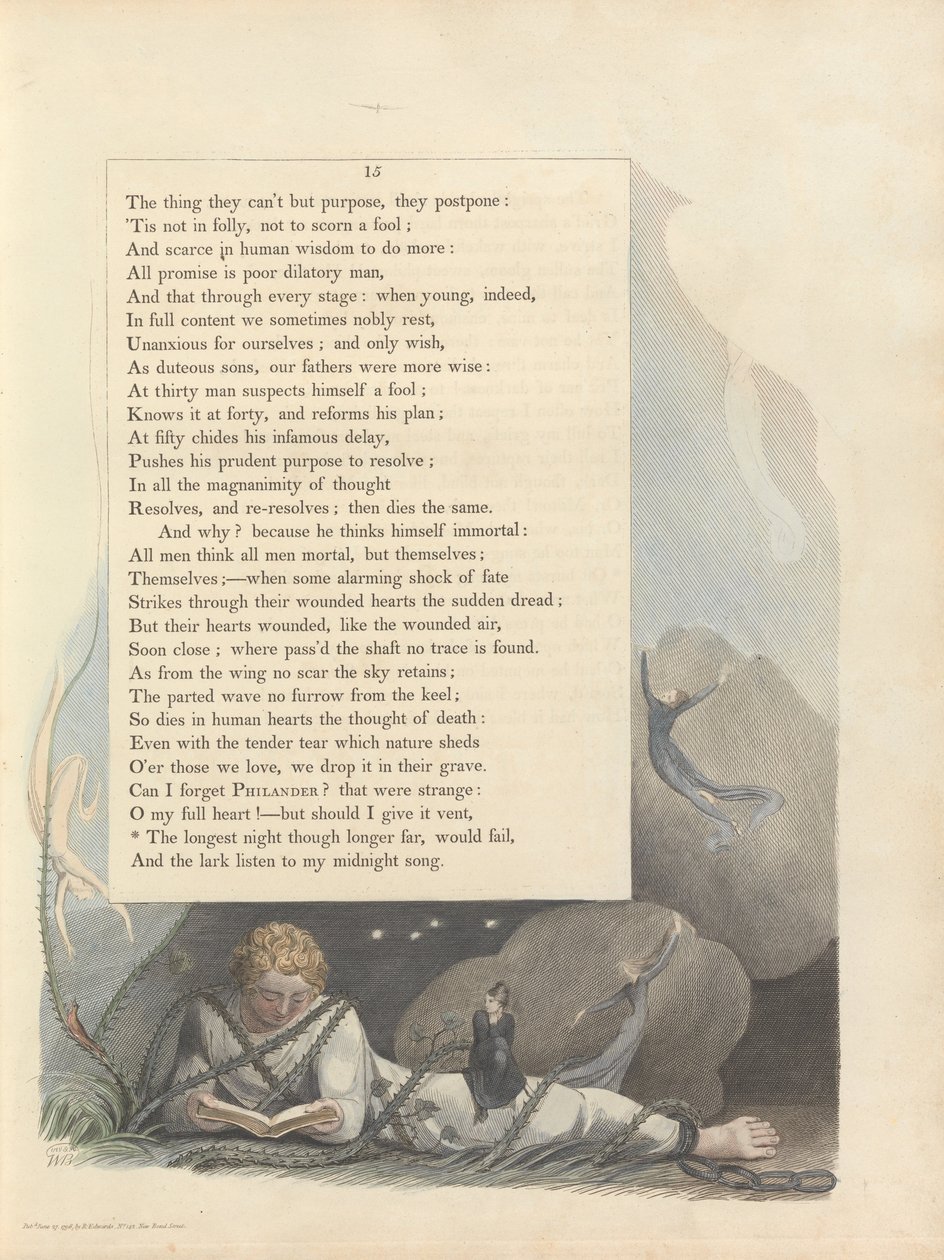 Gençler Gece Düşünceleri, Sayfa 15, by William Blake