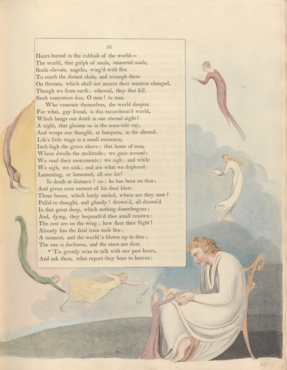 Gençler Gece Düşünceleri, Sayfa 31, by William Blake