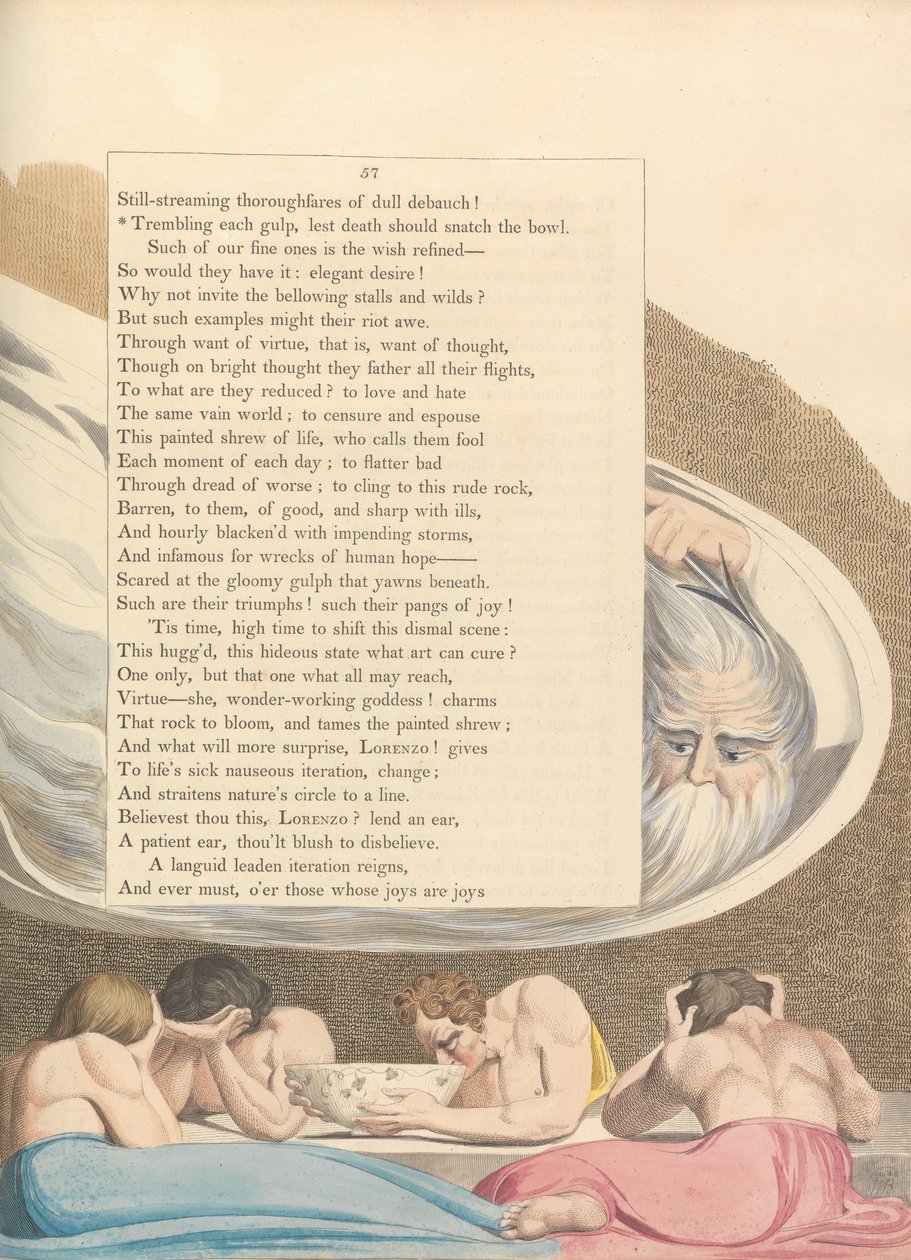 Gençlerin Gece Düşünceleri, Sayfa 57, by William Blake