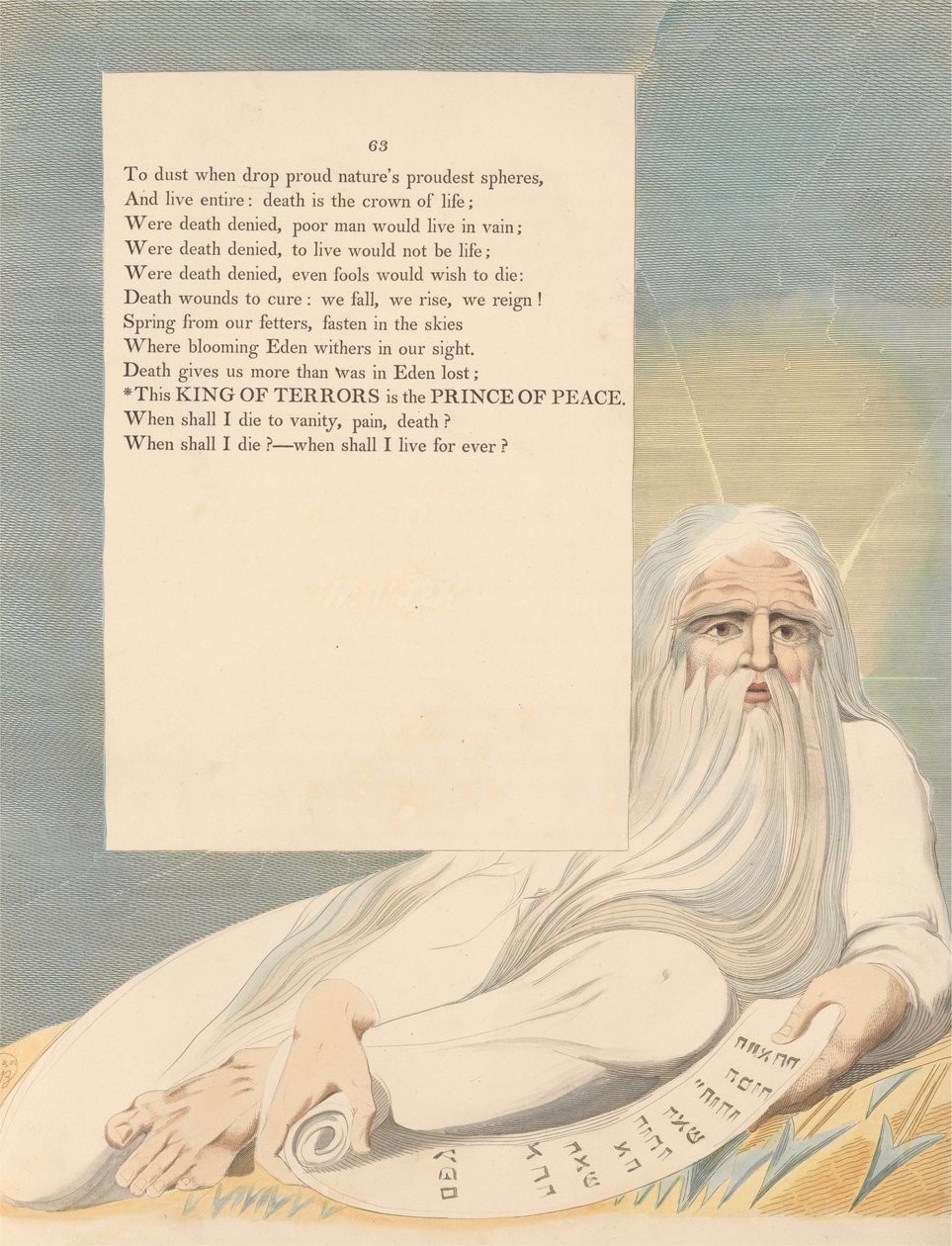 Gençlerin Gece Düşünceleri, Sayfa 63, Bu Terör Kralı Barış Prensidir by William Blake