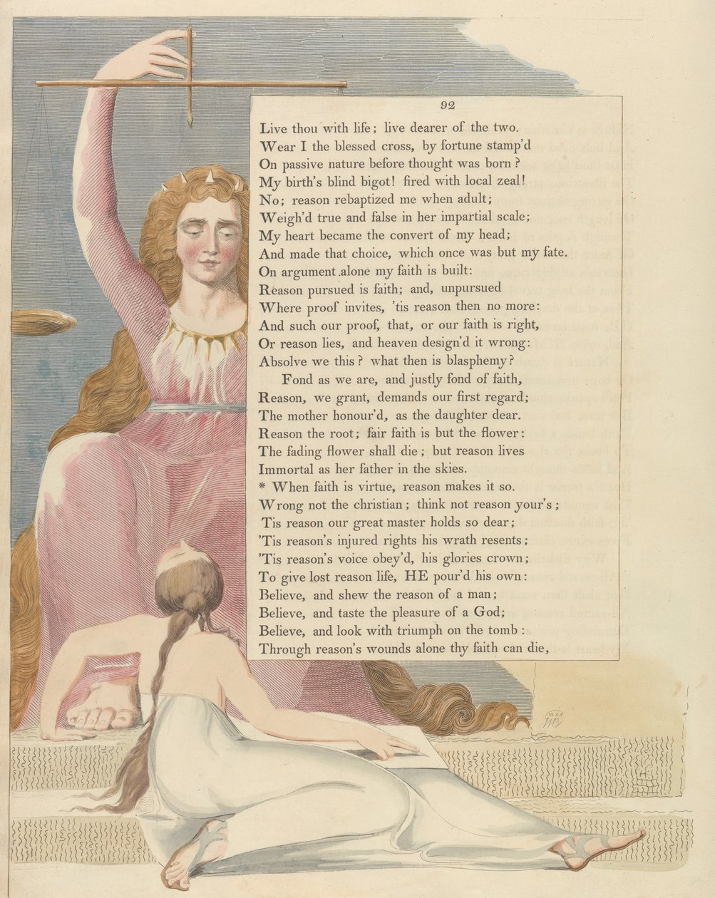Gençler Gece Düşünceleri, Sayfa 92, İnanç erdem olduğunda, akıl onu öyle yapar by William Blake