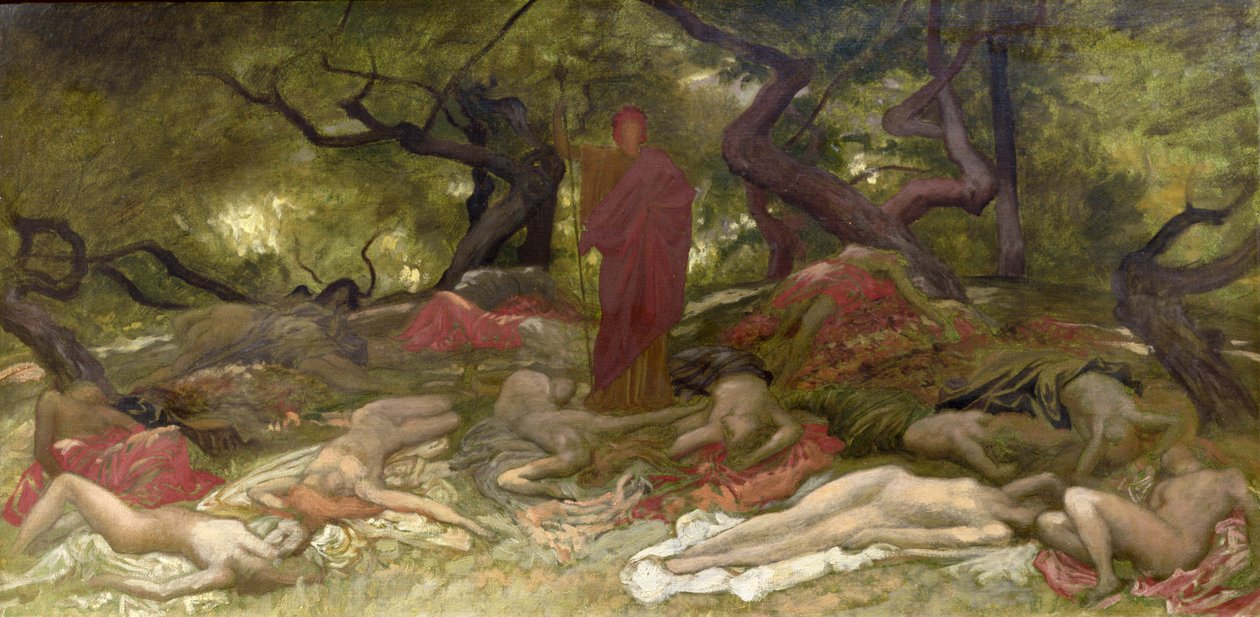 Dionysos ve Bacchantes, c.1900 by William Blake Richmond