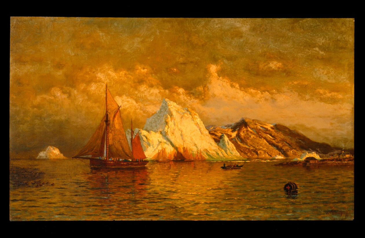 Gece Yarısına Yakın, Labrador, 1880 dolayları by William Bradford