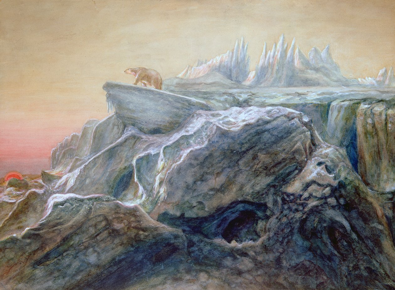 Bir Buzdağının Üzerinde Kutup Ayısı by William Bradford