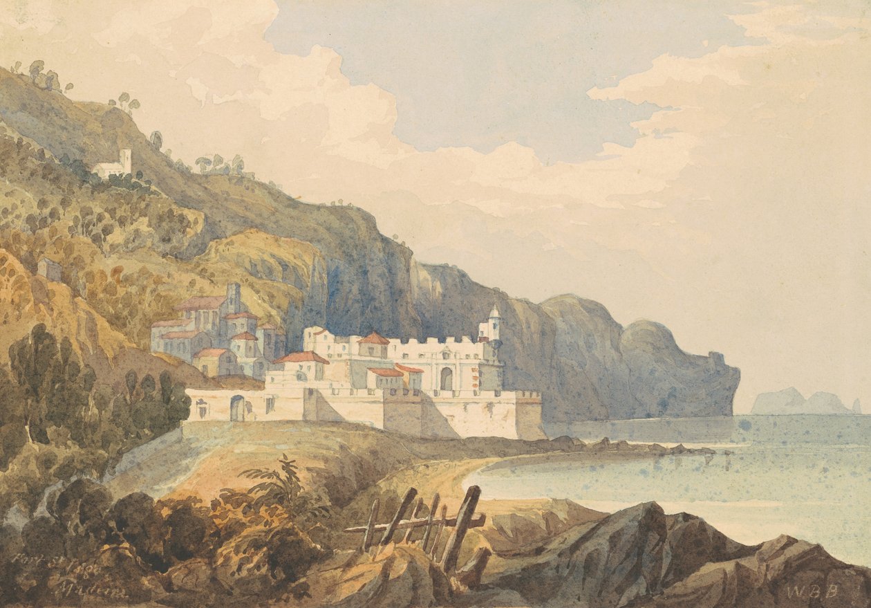 Fort St. Iago, Madeira, c.1850 by William Brenton Boggs