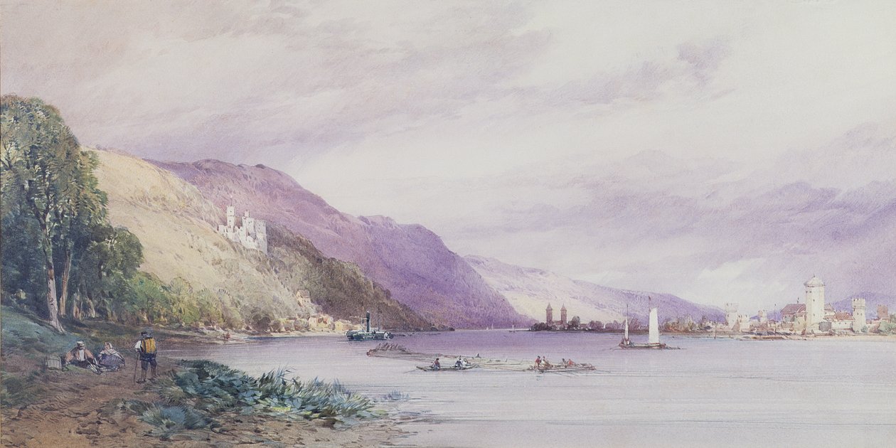 Ren Nehrinde, 1861 by William Callow