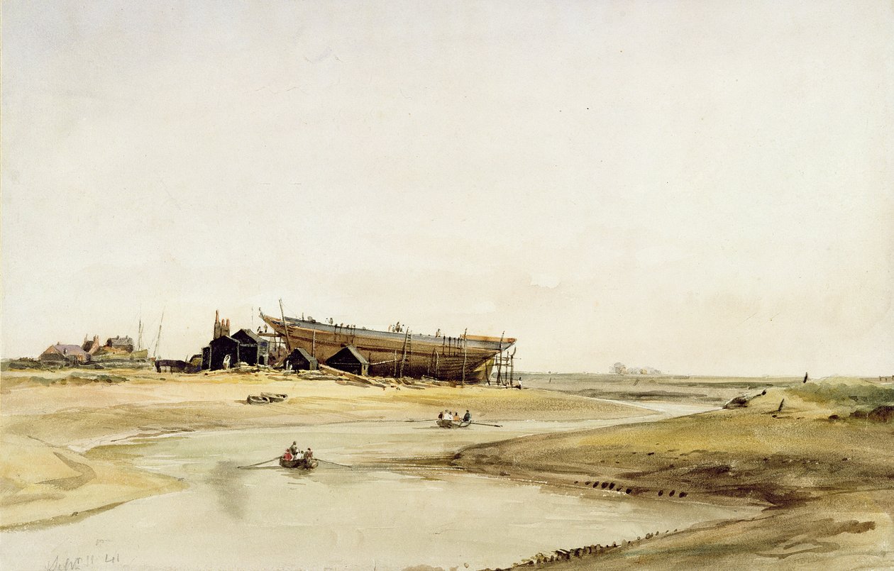 Gemi İnşası by William Callow