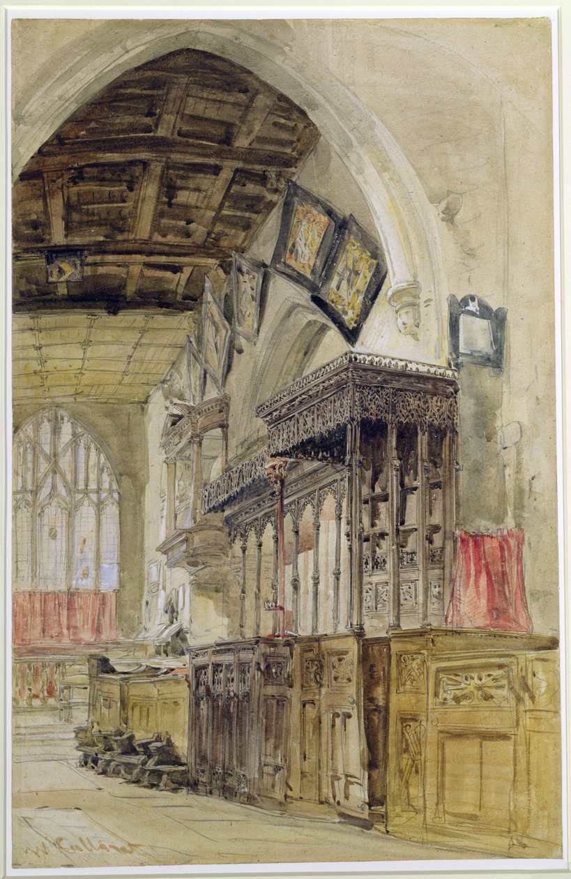 Aziz Mary Kilisesi, Richmond by William Callow