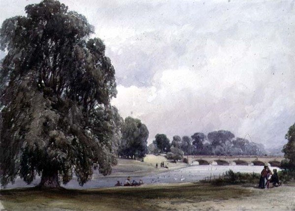 Serpantin, Kensington Bahçeleri by William Callow