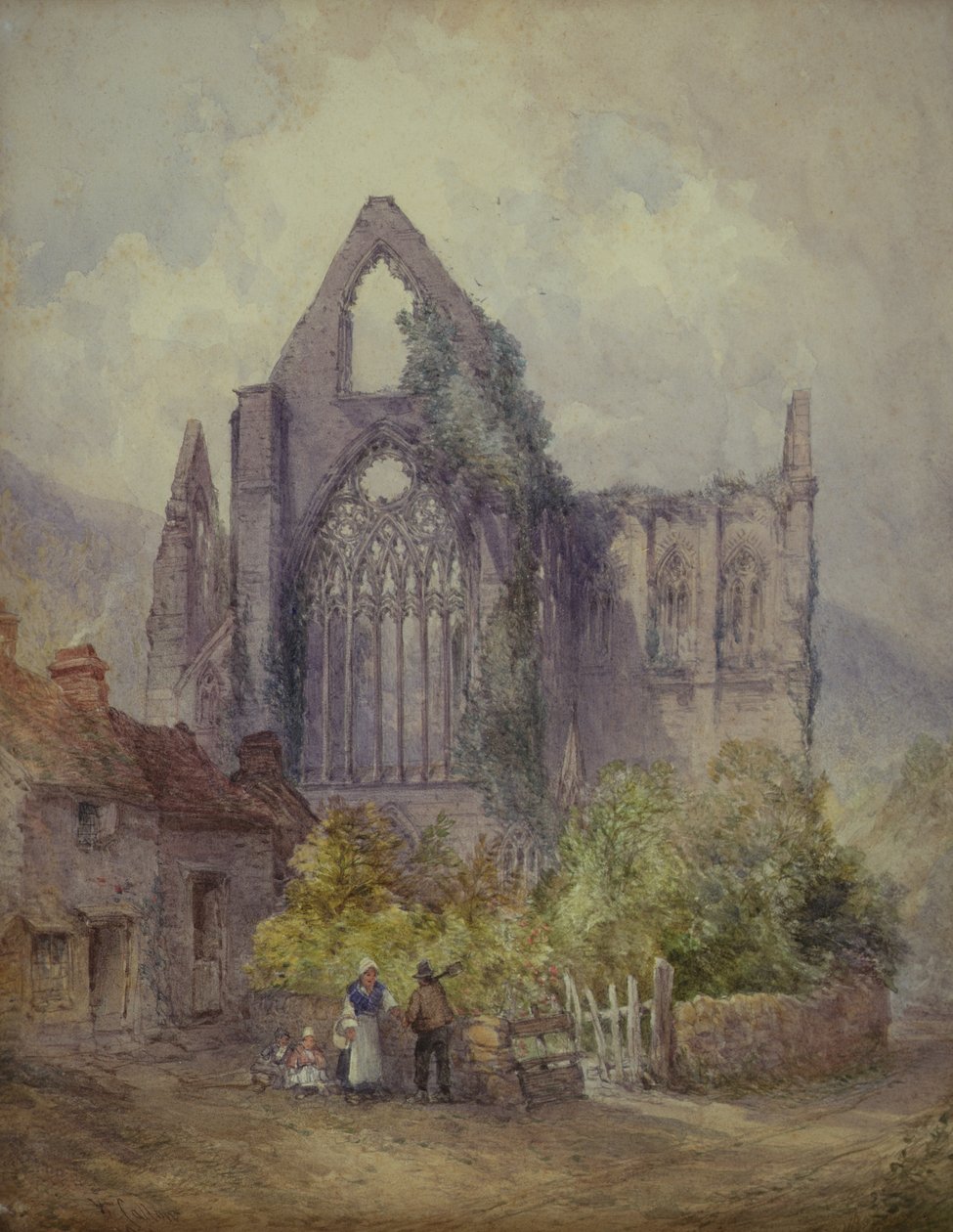 Tintern Manastırı, 1901 (kağıt üzerinde wc) by William Callow