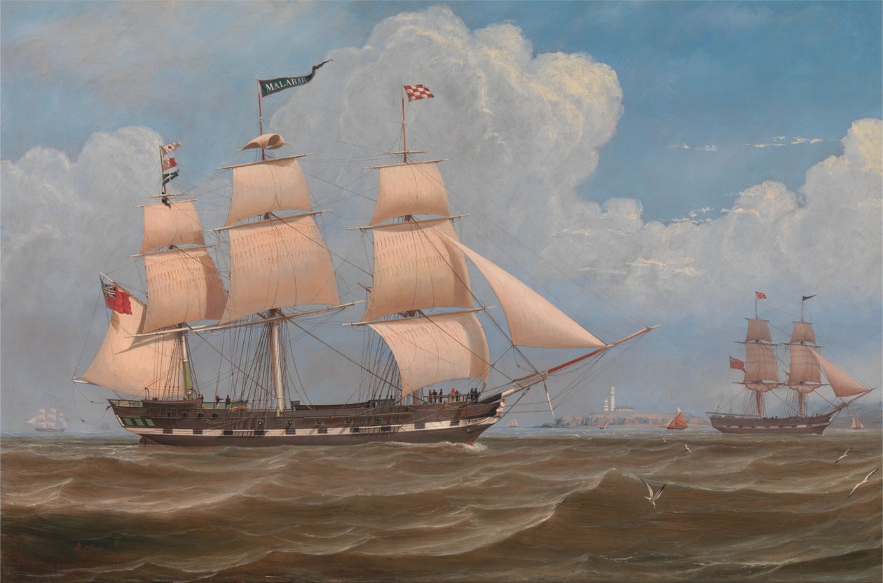 İngiliz Tüccar Gemisi Malabar by William Clark