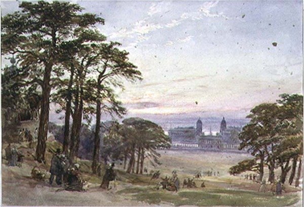 Gözlemevinden Greenwich Hastanesi, 19. yüzyıl by William Collingwood