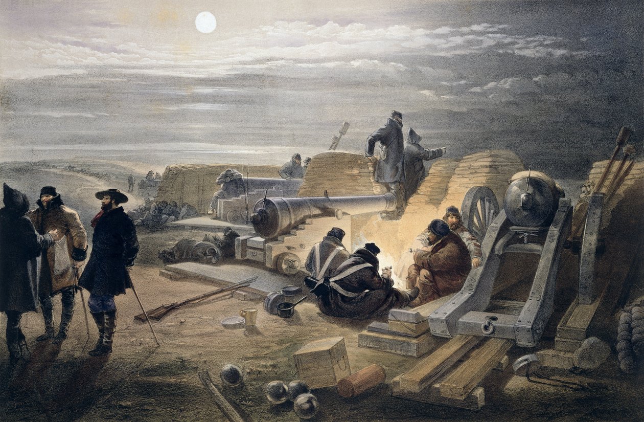 Pillerde Sessiz Bir Gece, Colnaghi and Co., 1856 tarafından yayınlanan 