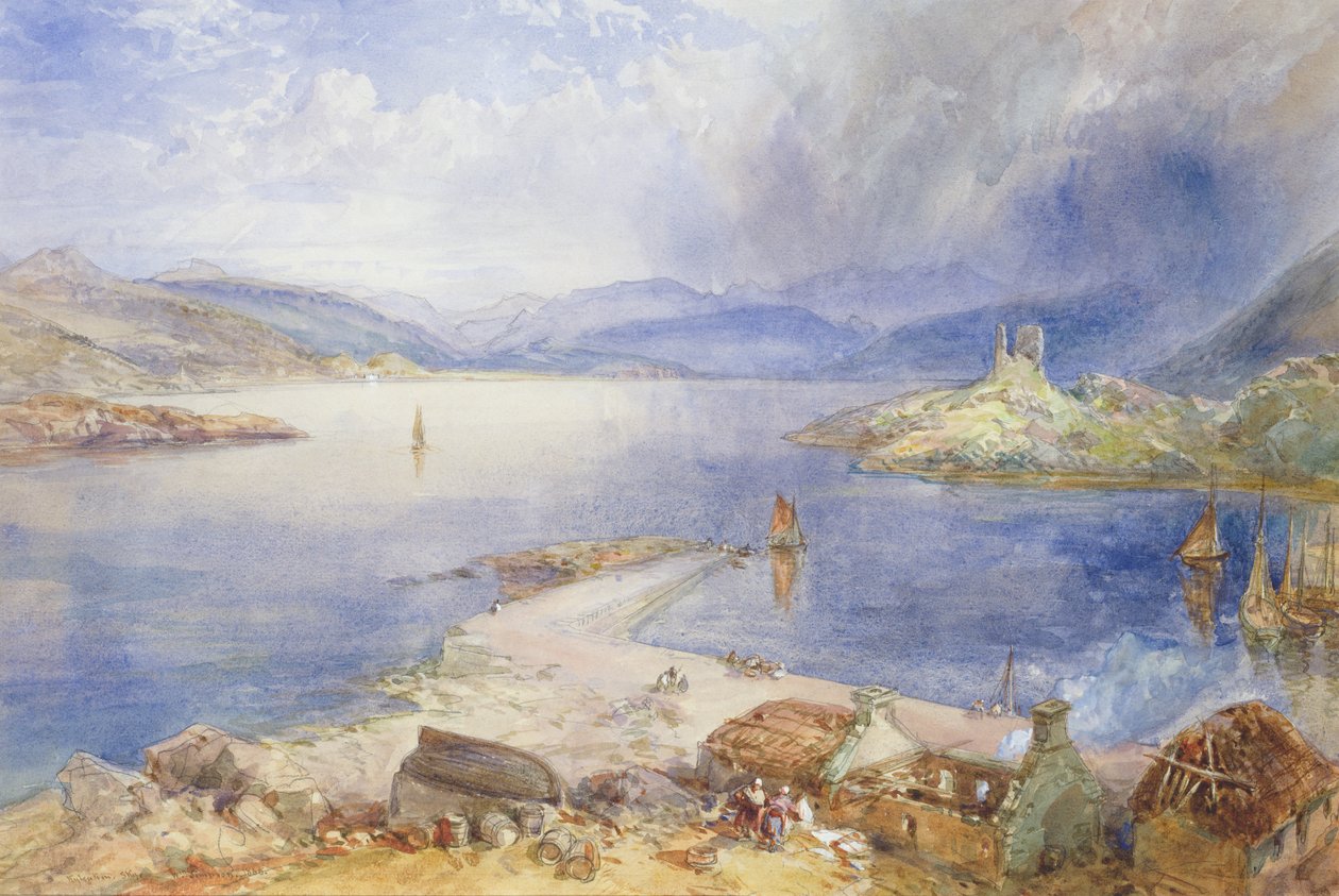 Kyleakin, Skye, 1866 by William Crimea Simpson