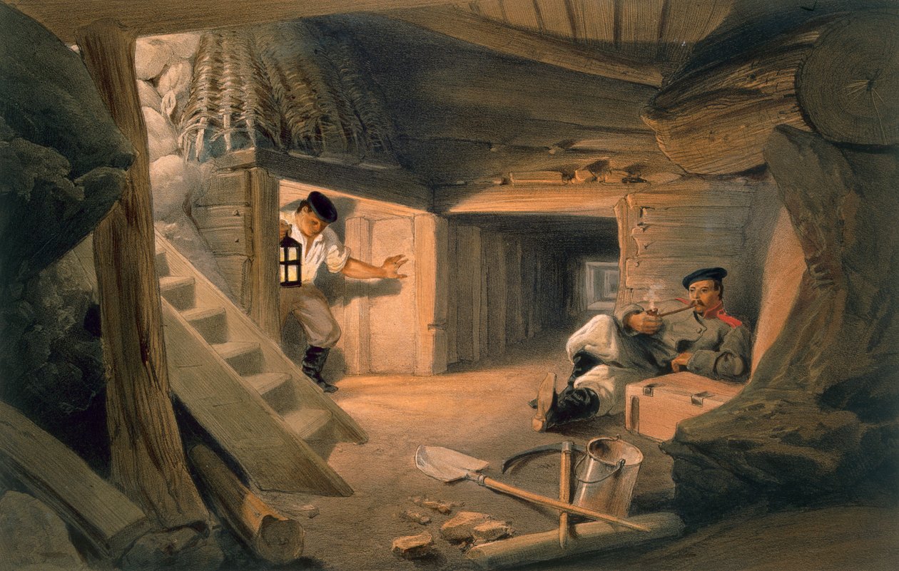 Mine of the Bastion du Mat, plate from 